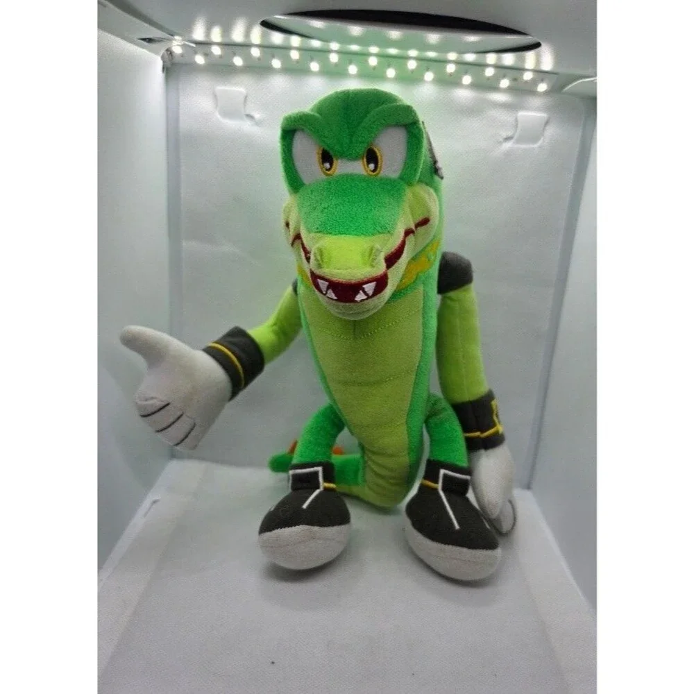 Sonic the Hedgehog Plush Lot (2) - Vector The Crocodile & Silver the Hedgehog